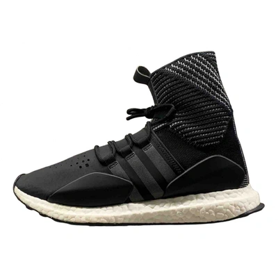 Pre-owned Y-3 High Trainers In Black