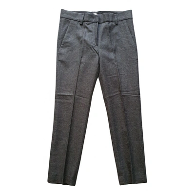 Pre-owned Laurence Dolige Wool Straight Pants In Anthracite