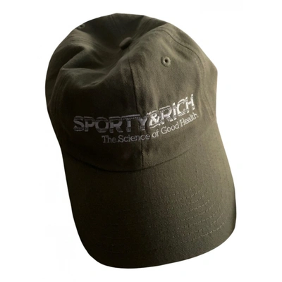 Pre-owned Sporty And Rich Hat In Khaki