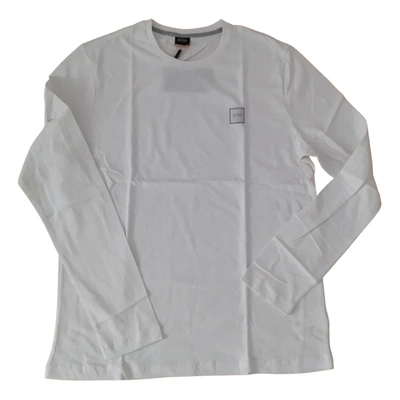Pre-owned Hugo Boss Sweatshirt In White