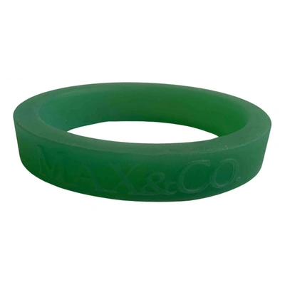 Pre-owned Max & Co Green Plastic Bracelet