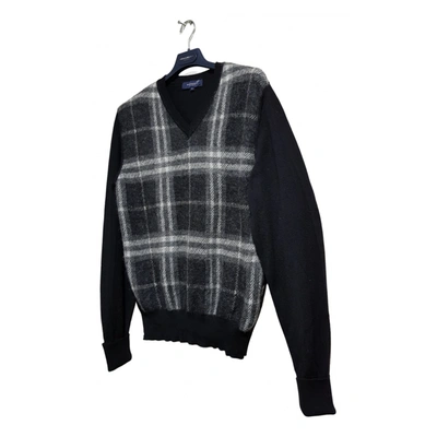 Pre-owned Burberry Wool Pull In Black