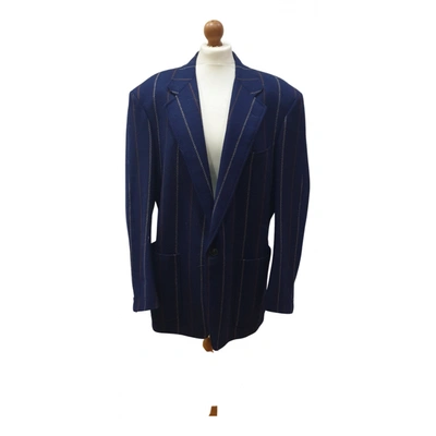 Pre-owned Trussardi Wool Vest In Blue