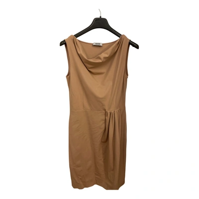 Pre-owned Moschino Cheap And Chic Mid-length Dress In Beige