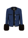 SAINT LAURENT SAINT LAURENT WOMEN'S BLUE OTHER MATERIALS BLAZER,674752Y9D474324 38