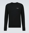 BALMAIN LOGO CREWNECK COTTON SWEATSHIRT,P00611959