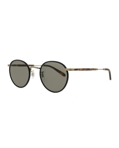 Garrett Leight Wilson Sun Matte Black - Tortoise Sunglasses