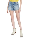 Mother The Tomcat Stretch Cotton Denim Shorts In In A Tizzy