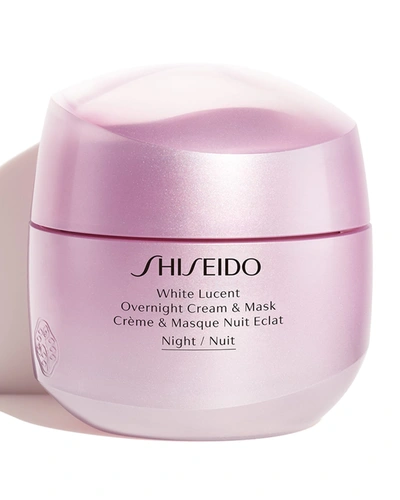 Shiseido White Lucent Overnight Cream & Mask, 2.6 Oz.