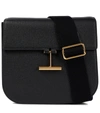 Tom Ford Tara Medium Leather Crossbody Bag In Black