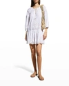 Melissa Odabash Ashley Coverup Eyelet Kaftan In White