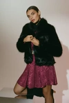 Unreal Fur Unreal Faux Fur Delish Jacket In Black