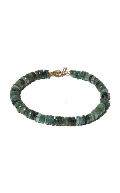 Jia Jia 14k Yellow Gold Atlas Emerald Beaded Bracelet