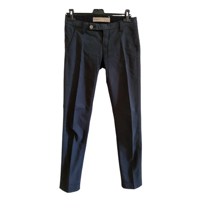 Pre-owned True Nyc Straight Pants In Blue