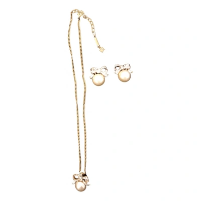 Pre-owned Nina Ricci Jewellery Set In Gold