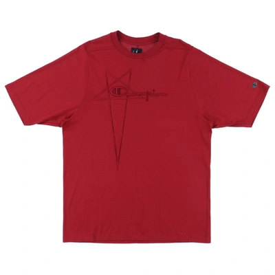 Pre-owned Rick Owens T-shirt In Red