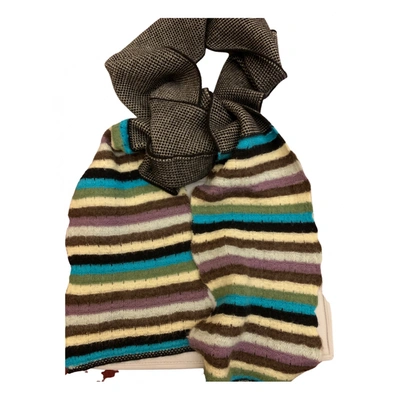 Pre-owned M Missoni Wool Scarf In Multicolour
