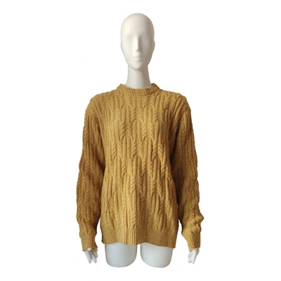 Pre-owned Hugo Boss Wool Pull In Yellow