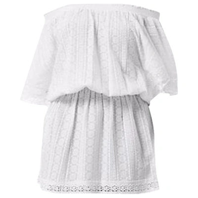 Pre-owned Melissa Odabash Mini Dress In White