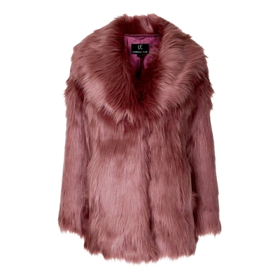 Pre-owned Unreal Fur Faux Fur Coat In Pink