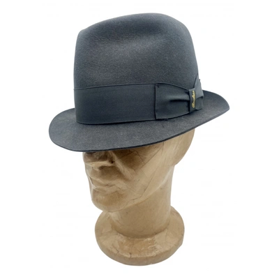 Pre-owned Borsalino Cashmere Hat In Anthracite