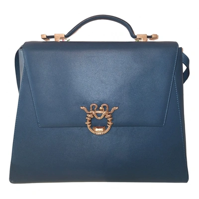 Pre-owned Magri Leather Handbag In Blue