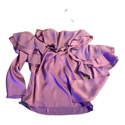 Pre-owned Emilio Pucci Silk Blouse In Purple