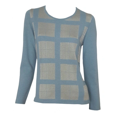 Pre-owned Renato Balestra Wool Jumper In Turquoise