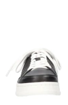 Bella Vita Novia Platform Sneaker In Black Leather