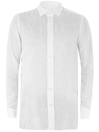 Salvatore Piccolo White Linen Shirt
