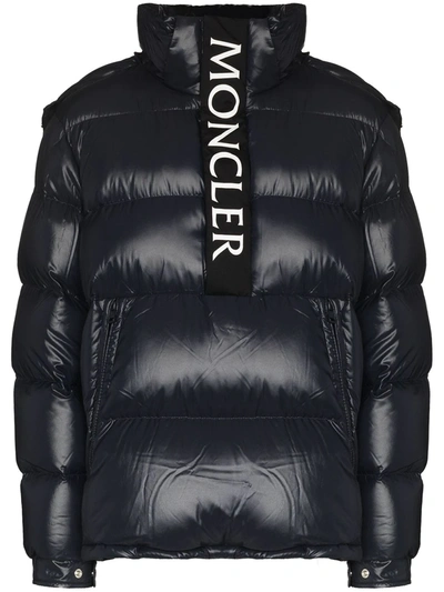 Moncler Maury Padded Down Hoodie In Blue