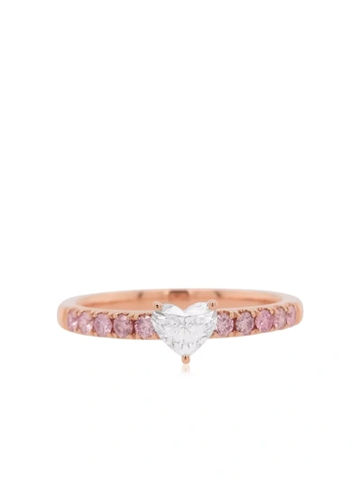 Hyt Jewelry 18kt Rose Gold Argyle Pink Diamond Engagement Ring