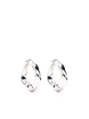 Tom Wood Infinity Gold-plated Sterling Silver Hoop Earrings In Gold