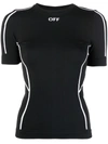 Off-white Athleisure Off Stamp Seamless T-shirt In Schwarz