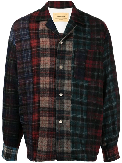 Seven By Seven Patterned Check-print Shirt In Multicolour