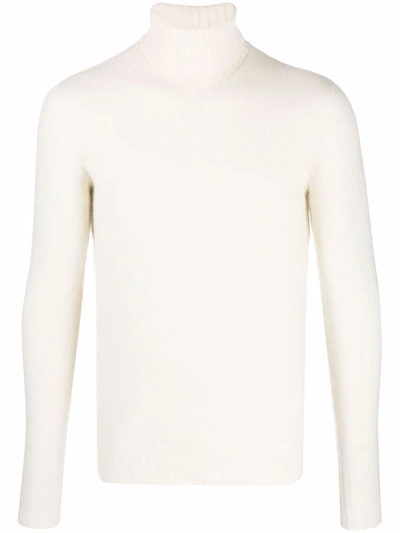 Drumohr Off-white Cashmere Turtleneck