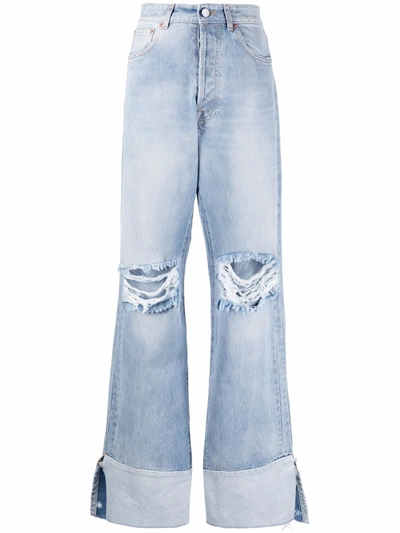 Vetements Wide-leg Jeans In Light Blue