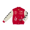 Off-white Off Patch Jacket In Red