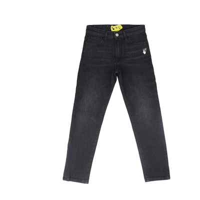 Off-white Kids' Slim Diags Jeans In Black