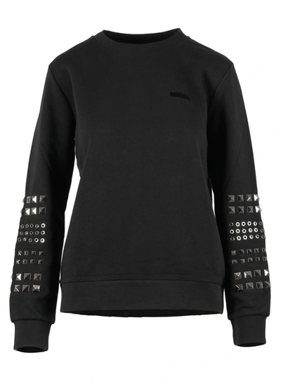 Patrizia Pepe Cotton Sweatshirt In Black