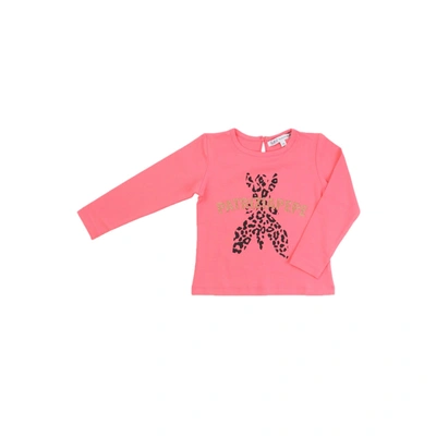 Patrizia Pepe Kids' Cotton T-shirt In Bubble Gum Pink