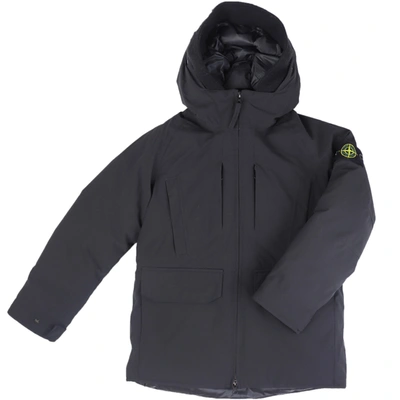 Stone Island Junior Kids' Hooded Jacket Jacket In Black