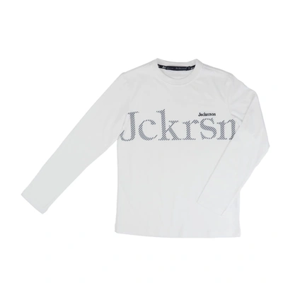 Jeckerson Kids' Cotton T-shirt In Cream / Grey