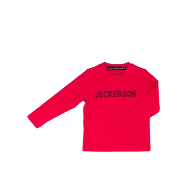 Jeckerson Kids' Cotton T-shirt In Red / Blue