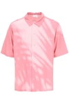 Blue Sky Inn Pink Shadow Viscose Printed Shirt In Print Pin (pink)