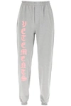 VETEMENTS JOGGING TROUSERS WITH ANARCHY GOTHIC LOGO,UE52PA180G 1601 GRMBP