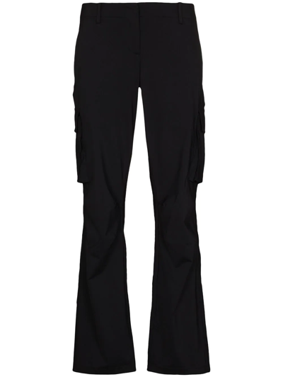 Miaou Raven Straight-leg Cargo Trousers In Black