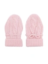 N•PEAL CABLE-KNIT MITTENS