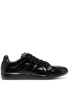 Maison Margiela Black Patent Leather Replica Sneakers