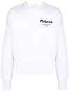 Alexander Mcqueen Felpa Con Ricamo Logo Graffiti In White